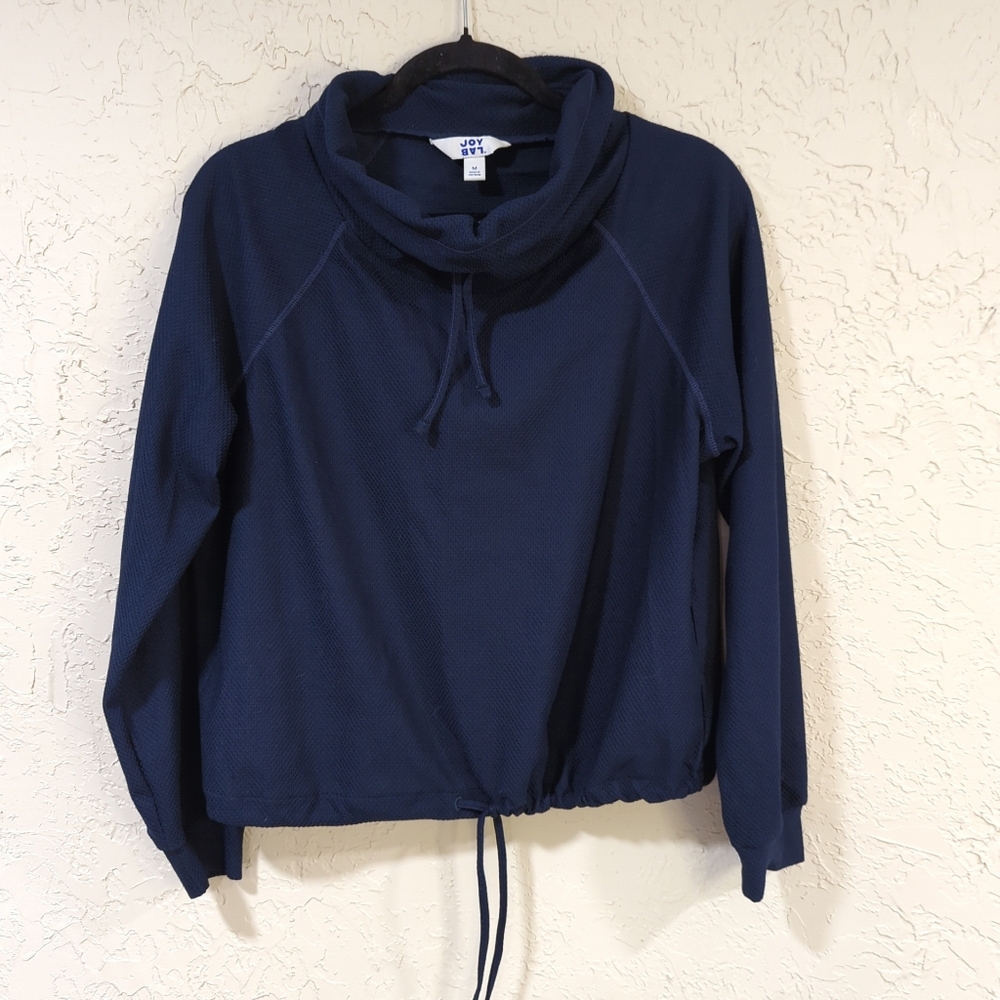 JoyLab Navy Blue Cowl Neck Top - Women's Size Medium Athleisure Gorp Lounge